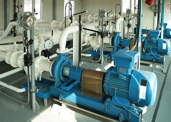 Pumped gas condensate. General view of the pump.